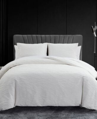 Vera Wang Abstract Crinkle Comforter Set