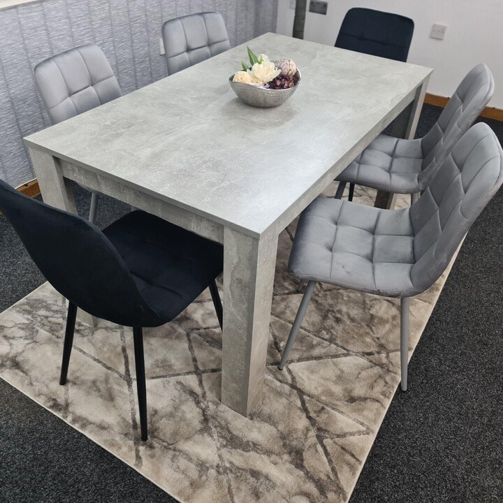 KOSY KOALA Dining Table Set with 6 Chairs Dining Room and Kitchen table set of 6 - ShopStyle