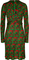 Thumbnail for your product : Issa Leaf Green/Flame Red Patterned Dress