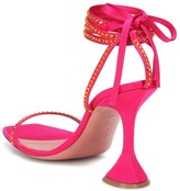 Thumbnail for your product : Amina Muaddi Exclusive to Mytheresa Vita embellished satin sandals