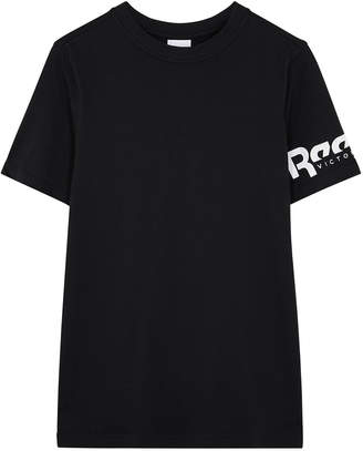 Reebok x Victoria Beckham Black Logo-print Cotton T-shirt