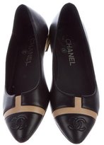 Thumbnail for your product : Chanel CC Cap-Toe Ballet Flats