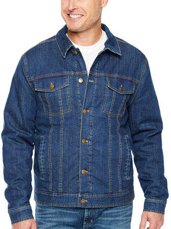 sherpa lined denim jacket big and tall