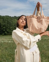 Thumbnail for your product : Loeffler Randall Claire Amber Gingham Ruffle Tote
