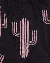 Thumbnail for your product : ASOS Glittery Cactus Socks