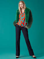 Thumbnail for your product : Diane von Furstenberg Long-Sleeve Fur Jacket