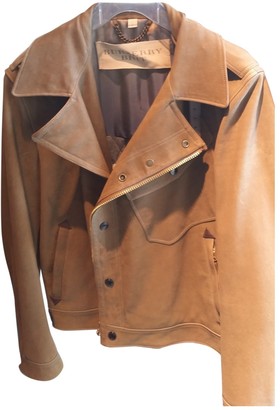 burberry brown leather jacket