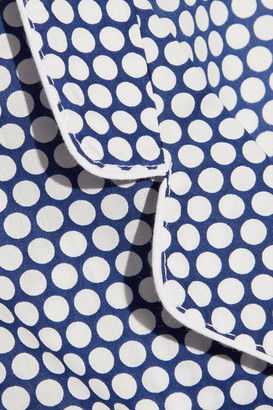 Three J NYC Olivia Polka-dot Cotton-poplin Pajama Set - Navy