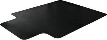 Floortex Advantagemat® Black Vinyl Lipped Chair Mat For Carpets