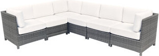 Hokku Designs 6 Pc Wicker Sectional Set