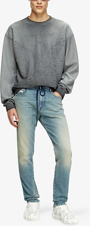 Mens 01 2062 D-Strukt Slim-Leg Stretch-Denim Jeans 36