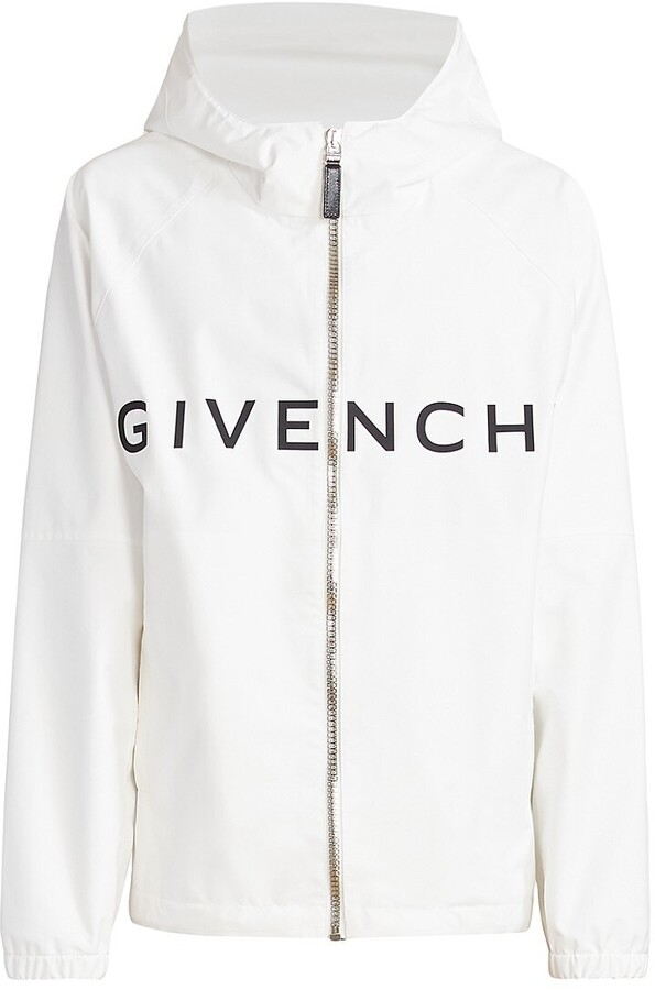 Givenchy Logo Hooded Windbreaker Jacket - ShopStyle