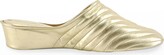 Thumbnail for your product : Jacques Levine Two-Tone Metallic Quilted Slippers