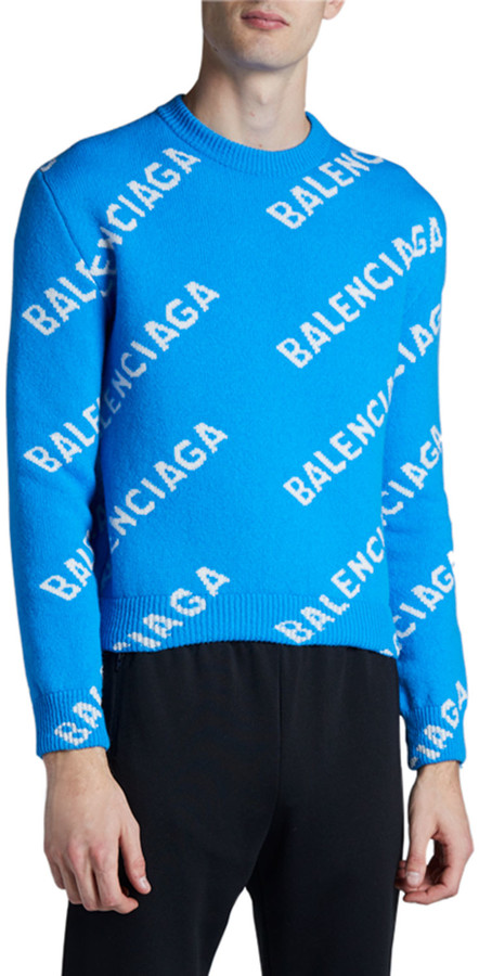 balenciaga blue jumper