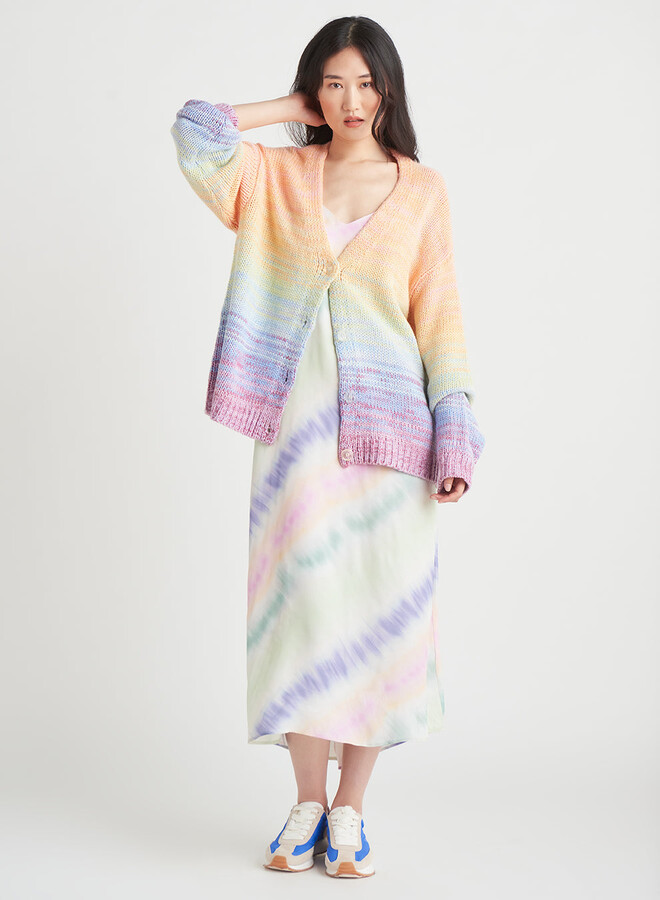Dex Rainbow Cardigan Sweater ShopStyle