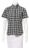 Thumbnail for your product : Steven Alan Short Sleeve Plaid Top