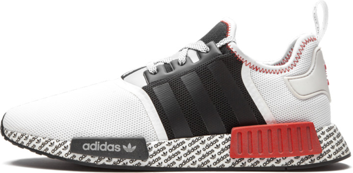adidas NMD R1 'Boost Print - White / Black Red' Shoes - Size 11 - ShopStyle