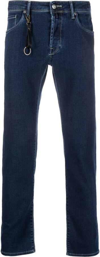 Incotex Logo-Patch Slim-Cut Jeans - ShopStyle