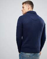Thumbnail for your product : Brave Soul Shawl Neck Cardigan in Cable Knit