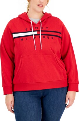 Tommy Hilfiger Women's Red Sweatshirts & Hoodies | ShopStyle