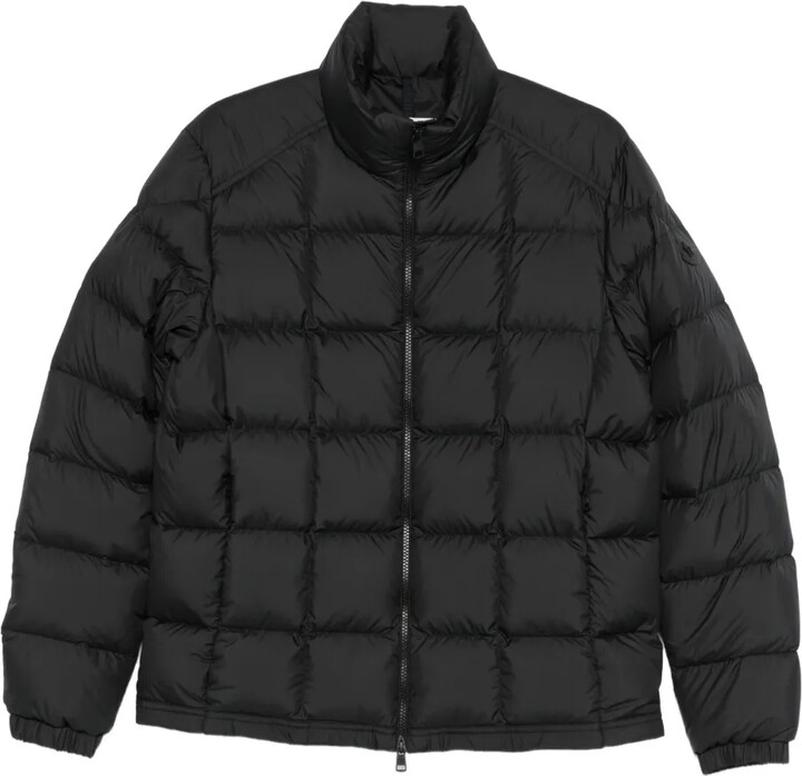 Moncler Eglise square-quilted hooded down jacket