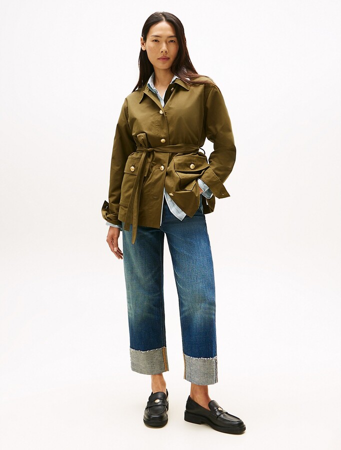 Tommy Hilfiger Women's High-Rise Relaxed Straight Jean - Blue - 8