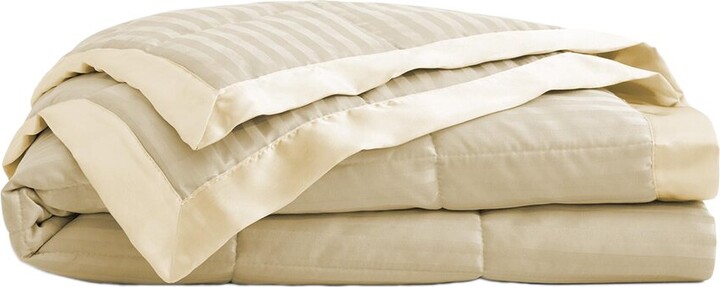 UNIKOME All Seasons Down Alternative Bed Blanket with Satin Trim