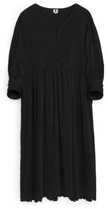 Arket Crinkle Wide-Fit Dress - ShopStyle
