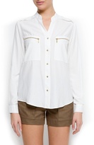 Thumbnail for your product : MANGO Zip pockets shirt