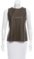 Thumbnail for your product : Vince Sleeveless Leather Top