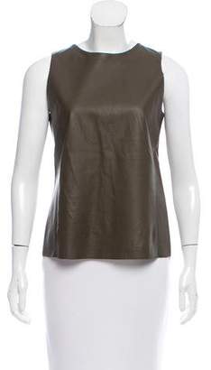 Vince Sleeveless Leather Top
