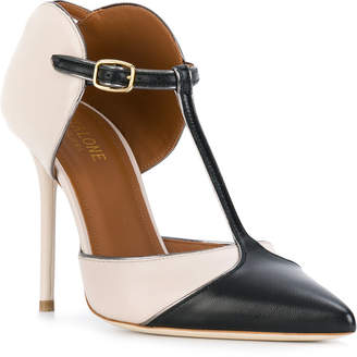 Malone Souliers pointed T-bar pumps