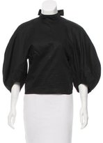 Thumbnail for your product : Celine Short Sleeve Cropped Top