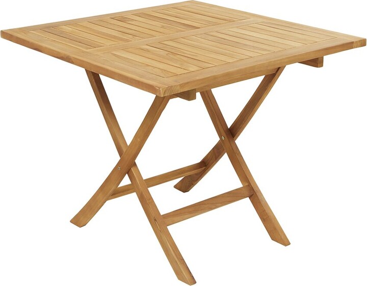 Peyton Lane Traditional Square Teak Wood Outdoor Dining Table ShopStyle