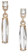 Thumbnail for your product : Pavé Link Oval Drop Earrings/Clear