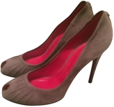 Thumbnail for your product : Cesare Paciotti Brown Suede Heels