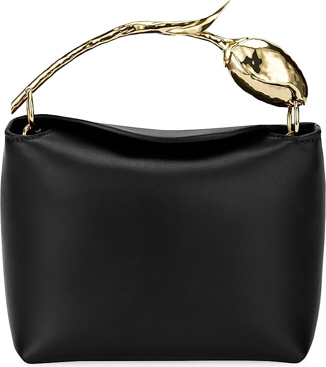 Erdem Women's Bloom Mini Leather Top Handle Bag - Black