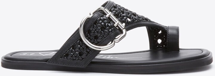 Z-Strap Macrame Sandal in BLACK