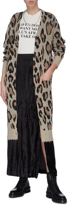R 13 Leopard knit cardigan
