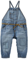 Thumbnail for your product : Osh Kosh Knee-Patch Denim Overalls - Blue Skies