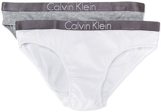 Calvin Klein Kids Teen pack of two logo trim briefs
