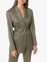 Thumbnail for your product : LVIR Belted Wool Blazer