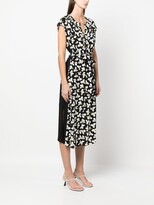 Thumbnail for your product : Diane von Furstenberg Panelled Floral Midi Dress