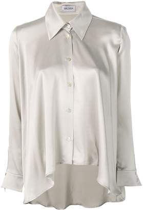 Balossa White Shirt asymmetric silk shirt
