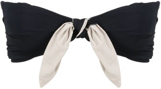 Saint Laurent Knot Draped Bikini Top