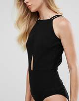 Thumbnail for your product : Oh My Love Wrap Front Bodysuit With Open Back