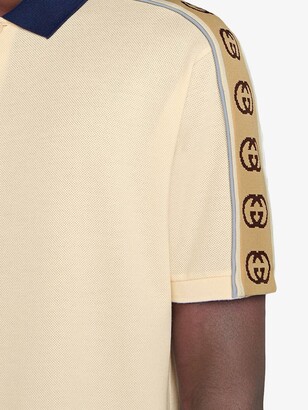 Gucci Monogram Pattern Polo Shirt