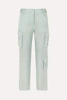 Thumbnail for your product : Off-White Off White Satin-jacquard Straight-leg Pants