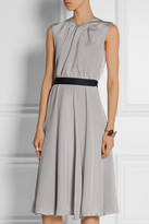 Thumbnail for your product : Tibi Roksanda Sessler color-block pleated silk-crepe dress