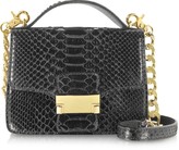 Thumbnail for your product : Ghibli Black Python Leather Shoulder Bag
